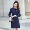 Ropa de Jardín para Maestros de Preescolar de Otoño e Invierno Ropa de Trabajo para Maestros Vestido de Negocios de Moda para Entrevista Vestido de Corte A