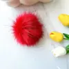 Suministro de pompones de imitación de piel de zorro, bolas de felpa para manualidades, accesorios, piel artificial, ropa, zapatos, sombreros, decoración del hogar, pompones de piel sintética de zorro de colores