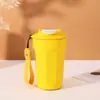 Taza de Café Octagonal de Alto Aspecto Personalizada con Cordón Taza de Café de Acero Inoxidable 316 Taza de Agua Portátil Regalo Taza Térmica