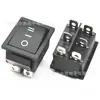 KCD4 todo branco impresso 1 0 11 duplo reset 6 pinos 3 posições auto-retorno interruptor 16A interruptor de reset