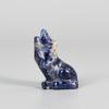 Ornamentos de cristal Home Decorações Dongling de cristal rosa Pedra semi-preciosa 2 polegadas Wolf Animal Crafts Ornamentos Peças de escultura