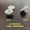 Tampão/acoplamento de borracha com furo respirável de dupla face para vasos sanitários de parede, tampa decorativa para furo cerâmico de 10MM