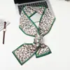 Bufanda Estrecha para Mujer Primavera Otoño Verano Estilo Extranjero Moderna Corea del Sur Versátil Bufanda Decorativa Bufanda de Invierno Estampada Bufanda Estrecha Delgada