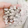 Broca de unha Millennium cristal corte rosa oito pontas fundo super flash diamante de vidro K9 acessórios para vestuário atacado