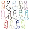 Corda-P para cachorro cor de macaron, corda redonda de PP durável, guia de treinamento para cães, guia de passeio para animais de estimação com corrente P integrada, em estoque