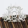 Accesorios para Pasadores de Cabello de Doble Dragón de Cobre Puro Estilo Coreano Estilo Antiguo Materiales Pasador de Novia Pasador con Forma de Dragón