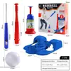 Lançador de beisebol infantil transfronteiriço brinquedo catapulta de pressão controle remoto elétrico tee treinamento de beisebol esportes