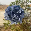 Hidrangea grande de una sola cabeza Comercio exterior Hidrangea grande de estilo coreano Hidrangea de simulación Hotel Boda Decoración suave Flores artificiales