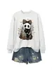 Amazon eBay Tienda Independiente Moda Casual Divertida Mujer Gato Fantasma Murciélago Araña Otoño Invierno Nueva Sudadera