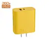 Cargador AC multi-puerto de carcasa 360W, adaptador de corriente 5V 3A, cargador de teléfono móvil de carga rápida PD 20W + QC 3.0