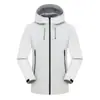 Chaqueta Impermeable y a Prueba de Viento para Exteriores Tengshi 2025 con Estampado de Logo, Estilo Unisex para Pareja, de una Sola Capa, Ropa de Trabajo
