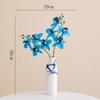 Flor artificial Phalaenopsis Shumen flor falsa flor de seda buquê de flor seca vaso decoração para sala de estar mesa de jantar varanda ornamentos