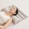 Almofada de trigo sarraceno proteção para o pescoço altura ajustável para dormir adulto tração para lordose almofada cilíndrica núcleo da almofada