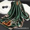 Bufanda de Seda de Hangzhou para Mujer Textura Sedosa Cuadrada de 90 Protector Solar Decorativo Bufanda Cálida Invierno