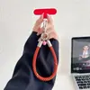 Cordón para Teléfono Móvil Color Dopamina Llavero de Cámara Correa de Muñeca Anti-Pérdida Moda Simple Correa Corta para Teléfono para Bolsos