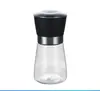 Molino de Pimienta de Acero Inoxidable 304 Más Vendido Molinillo de Condimentos para Pimienta Botella de Vidrio Manual Molinillo de Especias