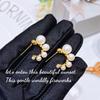 TikTok Internet Celebridade lulu Mesmo Estilo Chanel Estilo Brincos de Pérola ins Light Luxury All-match Moda Super Fada Prata Pin Brincos para Mulheres
