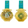 Medalhas de Metal Personalizadas para Competições de Corrida de Maratona, Jogos Esportivos Estudantis e Medalhas Personalizadas com Folha de Ouro como Prêmios