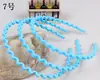 Tienda de 2 Yuan Joyería Diadema Colorida de Ola para Niños Diadema para Lavado Facial Pasador de una Pieza Accesorios para el Cabello Tocado D315