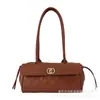 Bolso de hombro único para mujer, estilo Chanel, bordado acolchado retro de alta gama coreano y japonés, nuevo para otoño e invierno 2026