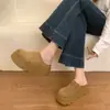 Sandalias cerradas tipo Birkenstock de suela gruesa para aumentar la altura para mujer, nuevas sandalias casuales slip-on de otoño/verano