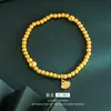 Estilo Marea Nacional Pulsera Xiangyun Fulu Oro de Arena Vietnamita Lujo Ligero Temperamento Pulsera Versátil de Nicho Pulsera de Regalo para Novias