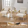 Conjunto de mesa e cadeiras de lazer para varanda um conjunto de três peças com uma mesa e duas cadeiras cadeira de sofá individual estilo log para pousada hotel tamanho grande
