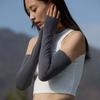 Mangas de gelo masculinas e femininas proteção solar sobremanga proteção UV verão dirigir andar luvas de mão proteção de braço expostas cinco dedos luvas de nylon
