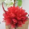 Estilo Coreano Tela Hilo de Seda Polvo Dorado Ramillete Broche Tocados para Novia Tocados Flor de Muñeca Joyería para Actuaciones en Escenario Flor de Muñeca