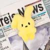 Peluche de Conejo de Orejas Rizadas, Accesorios Colgantes de Broche de Conejo de Orejas Plegadas, Muñeco Suave Lindo, Zapatos de Conejito, Calcetines, Accesorios para la Cabeza DIY. Accesorios
