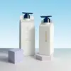 Botella dispensadora de jabón de hotel tipo prensa personalizable para loción, gel de ducha, champú y desinfectante de manos Botella vacía
