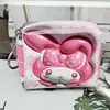 Bolsa de Monedas Brillante de PU de Dibujos Animados Kuromi Cinnamoroll My Melody Cinnamoroll Bolsa de Almacenamiento para Monedas y Auriculares