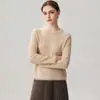 Suéter de malha feminino 2026 outono/inverno gola redonda com franjas e lantejoulas, blusa base versátil