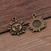 19 * 22 mm, 2 colores, accesorios de joyería DIY, colgante de suegro solar, joyería con abalorios naturales, materiales hechos a mano