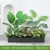 [Serie Y80] Decoración de Partición de Planta Verde Simulada Macetero Maceta Valla Paisajística de Plástico Biónico Diseño