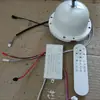 Luz de ventilador de dormitorio totalmente motorizada conector de 6 pines y 6 pies motor de frecuencia variable DC cabeza oscilante motor de control remoto