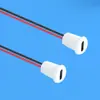 Conector hembra Tipo-C blanco de rosca corta de 2 pines, interfaz de carga certificada CE para lámparas y electrodomésticos pequeños, LN-006-1