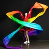 Fita de Dança Voadora Li Yugang Fita de Seda Colorida Longa Seda Dança Fita de Dança Dunhuang Fita de Dança Bastão em Estoque Shuobedi