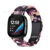 Para Fitbit versa3/sense reloj inteligente universal correa de reloj de resina metal acero de tres bolas correa de reloj