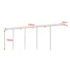 Prateleira de display para loja de roupas cabide de chão cabide de parede para roupas femininas roupas infantis cabide de parede em aço inoxidável cabide de parede com suporte lateral