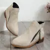 Botas de Invierno de Talla Grande Transfronterizas Europeas y Americanas Amazon 2026 Moda Botines Bajos para Mujer Comercio Exterior Tacón 43 Venta al por Mayor Talla Grande