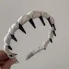 Diadema de Peine Ondulado Engrosado Envuelto en Tela de Satén Estilo Nuevo Simple Versátil Diadema para Lavarse la Cara Accesorio para el Cabello Nuevo Modelo