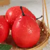 Al por mayor personalizado modelo de pera americana simulada pera roja pera de cerveza fruta falsa decoración accesorios de exhibición ayudas de enseñanza para la primera infancia
