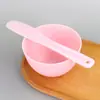 Herramientas de Belleza DIY para Spa Tpr Silicona Similar Bol para Mascarilla Palito Mezclador Bol Aplicador con Diámetro de Boca de 11cm, Longitud del Palito 21cm, Espátula