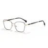 Nuevas Gafas Metálicas de Ojo de Gato Anti-Luz Azul Transfronterizas para Mujer, Gafas de Moda Sin Graduación, Se Pueden Adaptar con Lentes Graduadas, Gafas de Montura Completa 68022