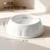 Tazón de Plástico para Mascotas Color Caramelo Diámetro Grande Tazón para Perros Redondo Tazón Grande para Comida de Perro Tazón para Gatos y Perros Suministros para Mascotas Tazón de Agua
