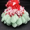 Nuevo Collar con Colgante de Cuerda Roja de Buda Guanyin de Cristal para Hombres y Mujeres Estilo Pareja Collar al por Mayor Colgante de Jade Imitación Artículo de Regalo