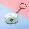 Llavero de Mensaje de Bendición Caligráfica Creativo Personalizado Divertido Texto Decoración de Mochila Estudiantil Colgante Peculiar con Acrílico