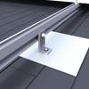 O painel da telha do asfalto fixou o furo fotovoltaico do cone da arquitetura L acessórios de alumínio impermeáveis da instalação da placa
