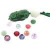 10*7mm imitación nacional checa glaseada dosel de loto imitación jade accesorios semilla de loto adorno antiguo horquilla hecho a mano material diy